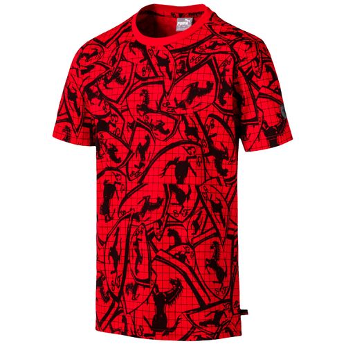 Camiseta Puma Ferrrari AOP Vermelha