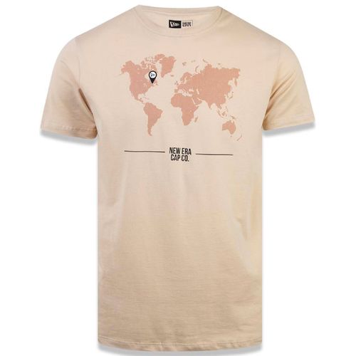 Camiseta-New-Era-Map-Bege
