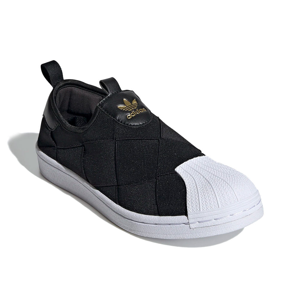 adidas superstar slip on women Black