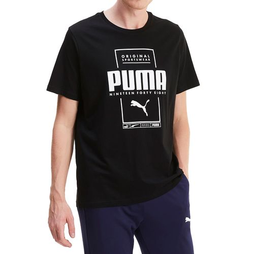 Camiseta Puma Logo Nineteen Preto
