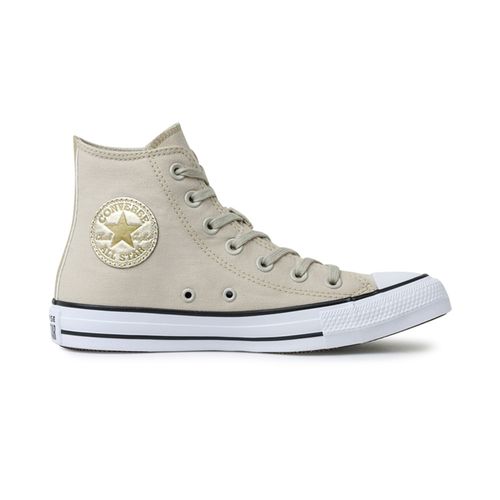 Tênis Converse Chuck Taylor All Star Hi Bege Ouro