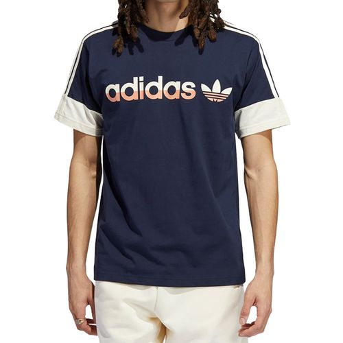 Camiseta Adidas Split Sprt 3-Stripes Azul