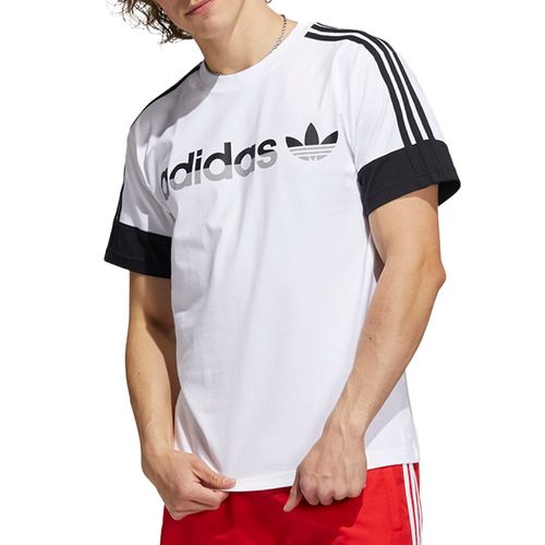 Camiseta Adidas Split Sprt 3-Stripes Branca