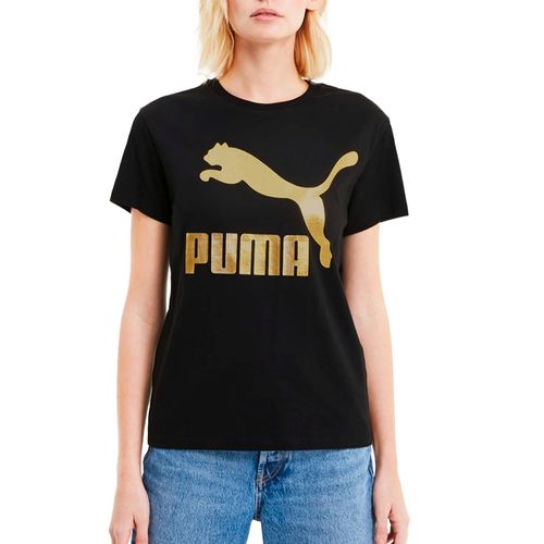 Camiseta-Puma-Classic-Logo-Black-Gold