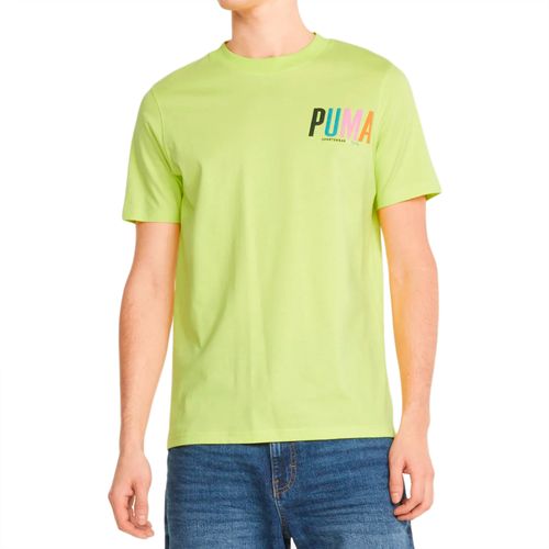 Camiseta-Puma-Graphic-Tee-Verde