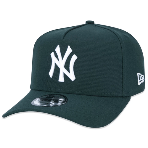 Bone-New-Era-9FORTY-A-Frame-Snapback-MLB-New-York-Yankees-Aba-Curva-Verde