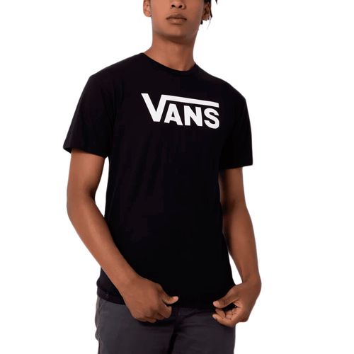 Camiseta-Vans-Classic-Black-White-PRETO