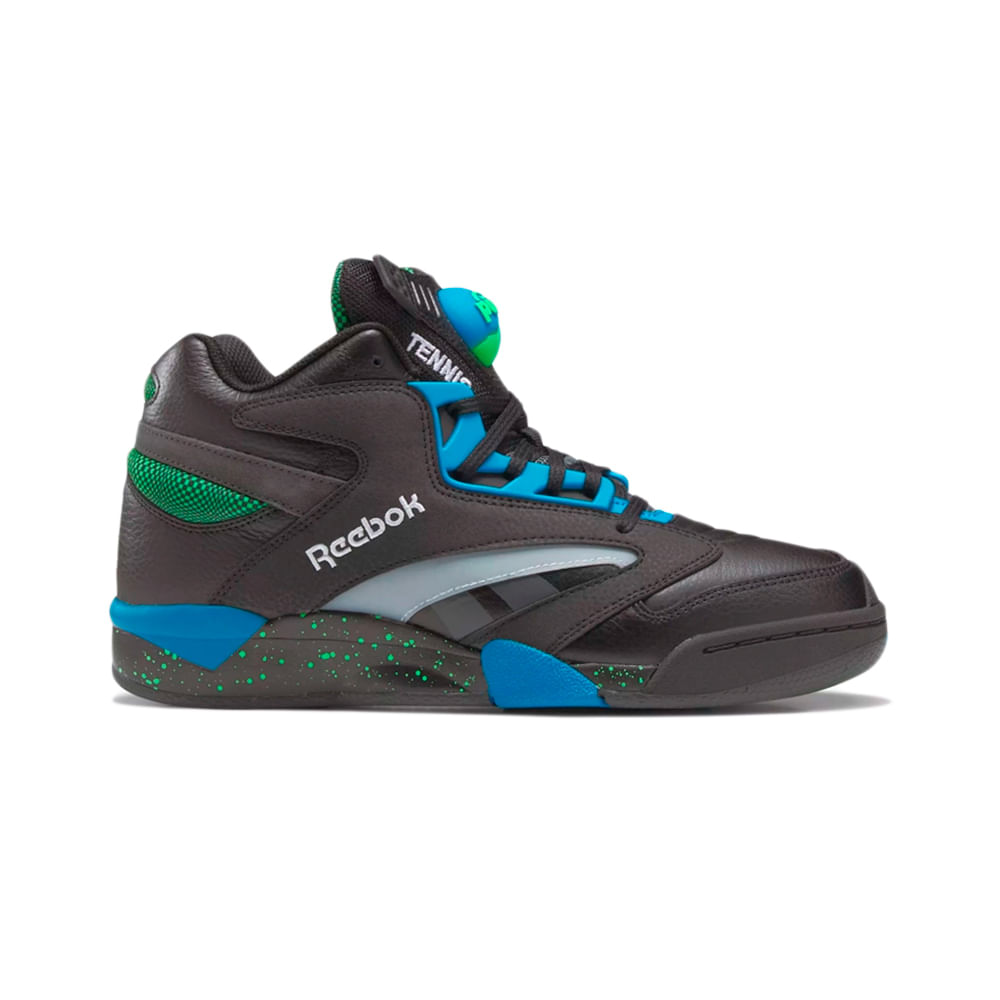 Tenis reebok online preto de couro